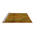 thumbnail image 2 of Ahgly Company Machine Washable Indoor Round Persian Yellow Traditional Area Rugs, 6' Round, 2 of 4