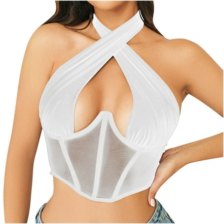 Taqqpue Women s Plus Size Lingerie Solid Color Fashion Casual Net Yarn Binding Breast Rub Lingerie Tops Teddy Babydoll Bodysuit Girls Lingerie for Women