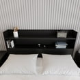 thumbnail image 5 of Nexera Hunter Queen Size Bookcase Headboard, Black, 5 of 6