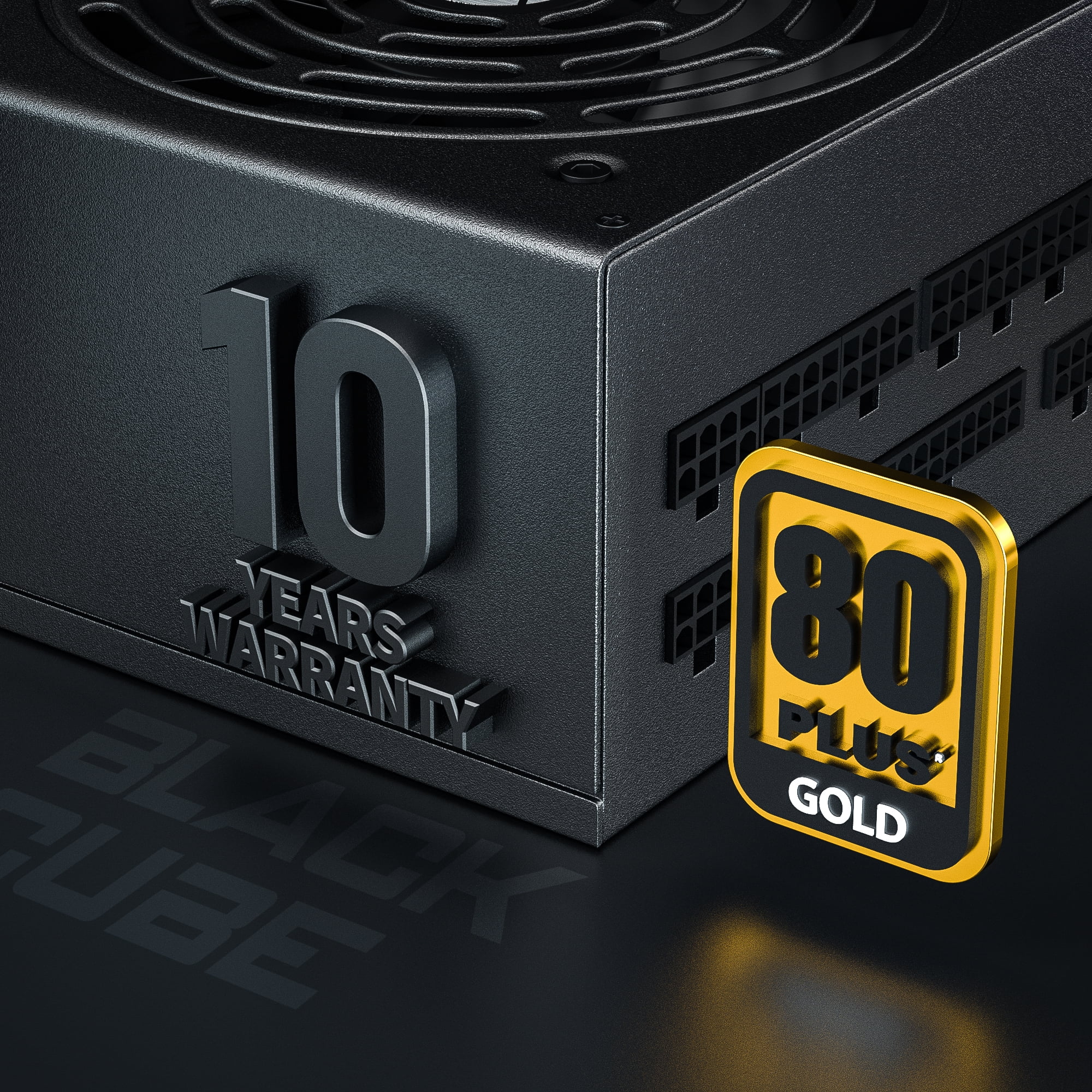 ARESGAME Power Supply 1000W, 80+ Gold Certified, Fully Modular, ATX Gaming PSU, 10 Year Warranty (AGT1000)