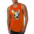 thumbnail image 1 of Wild Bobby Dean Russo Colorful Chihuahua Dog Lover Men Graphic Tank Top, Orange, X-Large, 1 of 5