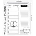 thumbnail image 5 of Inkdotpot Weekly Meal Planner Notepad 7"x10 , "What's Cooking" Magnetic Meal Planning Pad with Tear Off Grocery Shopping List for Fridge- Kitchen & Home - 54 Sheets -K3, 5 of 8