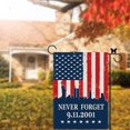 thumbnail image 3 of 9/11 Garden Flag Never Forget September 11th Firefighter Flags Banner Outdoor Decorative Burlap Double Sided Yard Lawn Home Decor 12.5 x 18 Inch, 3 of 5