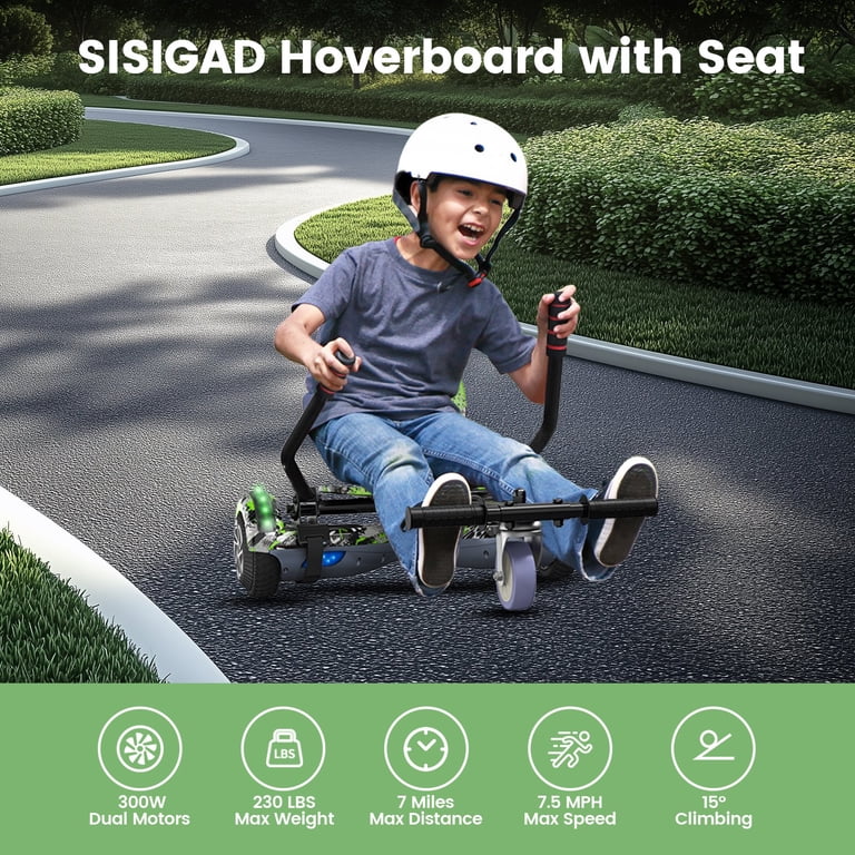 LENOGE Hoverboard with Seat, 6.5