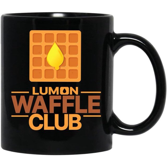 Lumon Waffle Club Black or White Coffee Mug, Gift Coffee Mug
