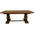 thumbnail image 2 of Benedict 81x39 Rectangle Dining Table with Solid Wood in Distressed Brown Finish, 2 of 3