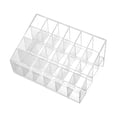 thumbnail image 3 of Organizador de lápiz labial Strade Fareast Limited soporte transparente para pinceles de brillo labial 24 ranuras 25 x 25 cm, 3 of 8
