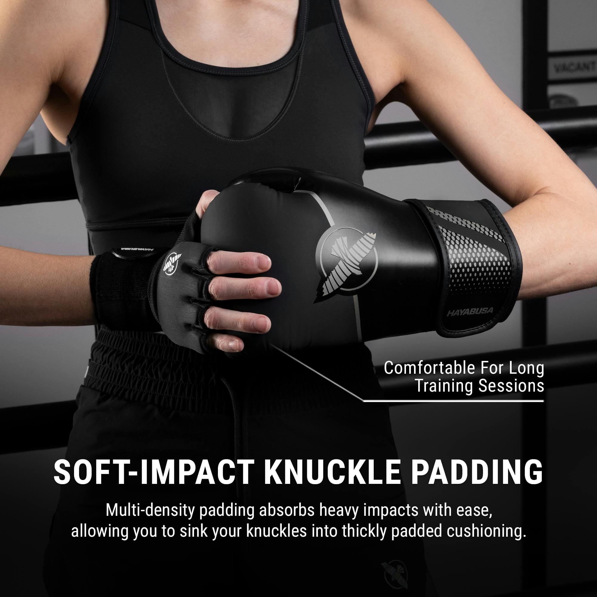 Hayabusa Sport Boxing Gloves - Black/Charcoal, 14oz