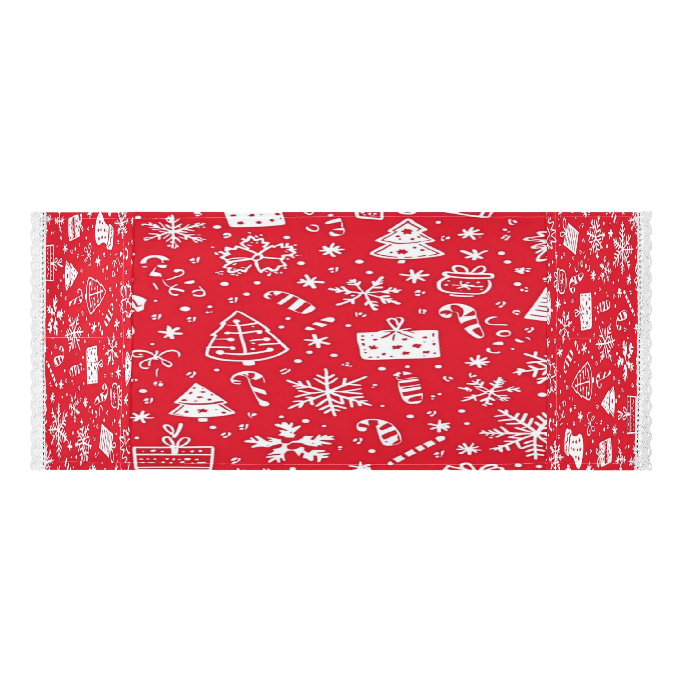 Christmas Elements A PatWasher and Dryer Covers Dust-Proof and Oil Resistant Fridge Cover with 4 Storage Pockets Washing Machine Top Cover for Laundry Kitchen Home 51.2 x 22 In