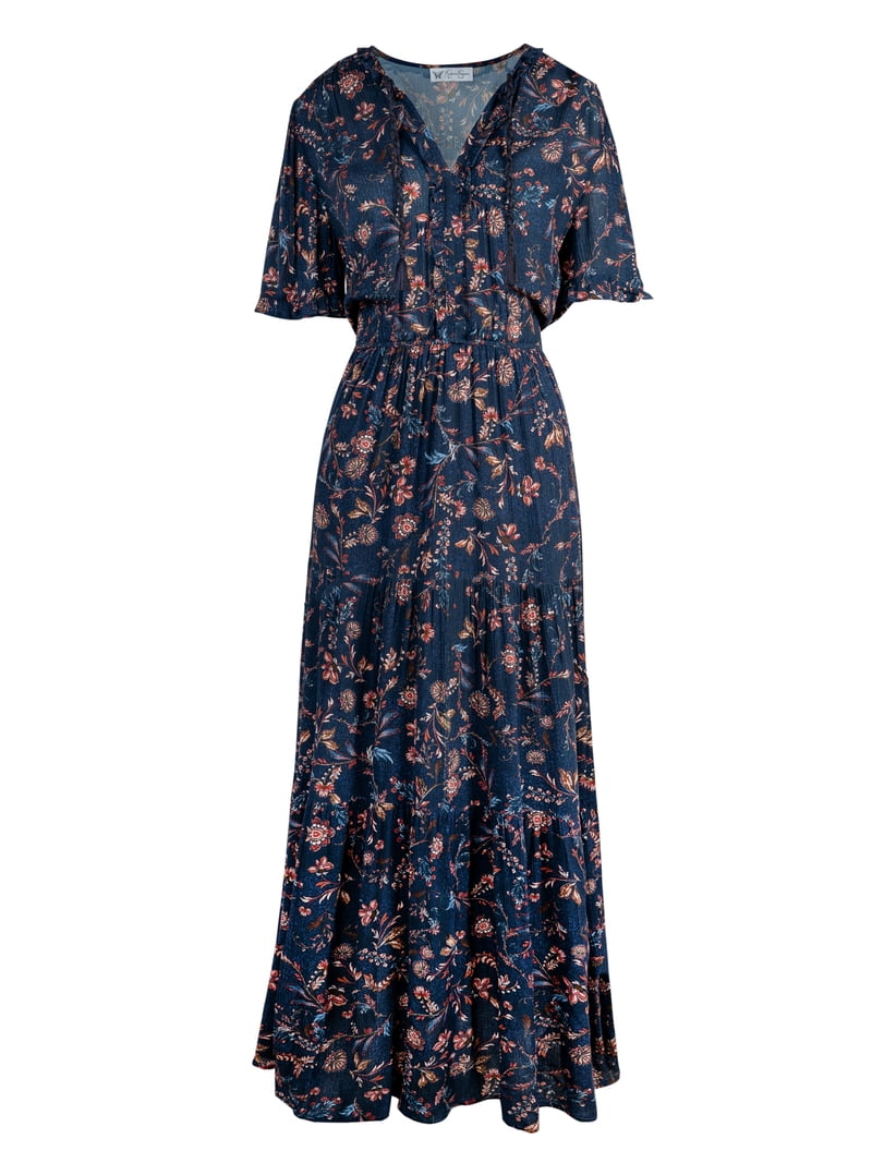 long maxi dresses for plus size women Curvy Ankara Maxi Dress - Plus Size Fashion