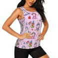 thumbnail image 2 of Fotbe Christmas Unicorns Womens Loose Fit Casual Flowy Slim-Fit Tank Tops Athletic Round Neck Trendy Sleeveless Summer Tops for Gym and Yoga-Medium, 2 of 7