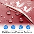 thumbnail image 7 of edx 15ft Patio Umbrellas (Base Included), Large Outdoor Double-Sided Rectangle Market Umbrella with Stand for Poolside, Lawn, and Backyard, Burgundy, 7 of 7