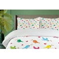 thumbnail image 4 of Ambesonne Love Duvet Cover Set, Heart Branches Colorful, 2-Calking, Multicolor, 4 of 7
