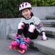 thumbnail image 2 of Kit de protección para patinaje para niños, protección ajustable para patineta, rodilleras, coderas, protectores de muñeca, equipo deportivo de protección infantil para patinaje en bicicleta, ciclismo, monopatín, código M, rosa ACTIVE Biensenido a ACTIVE, 2 of 5