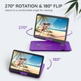 thumbnail image 4 of BOIFUN Portable DVD Player with 15.6" Large HD Screen, 6 Hours Rechargeable Battery, Support USB/SD Card/Sync TV and Multiple Disc Formats,Car Dvd Player with High Volume Speaker, 4 of 11