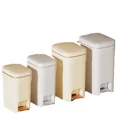 thumbnail image 5 of Cubo de basura para uso doméstico, Pedal de doble apertura, baño grueso de alta calidad con tapa, cubo de almacenamiento de basura impermeable a prueba de polvo, 5 of 5