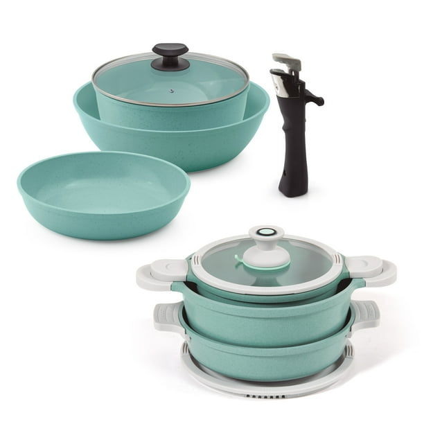 2 Pack Baterías de Cocina Jade Cook Antiadherente 11 pz