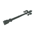 thumbnail image 5 of Renovators Supply Garage Door Decorative Hardware Fleur De Lis Design 16" Black Wrought Iron Dummy Strap Hinge w/Screws Pack of 4, 5 of 9