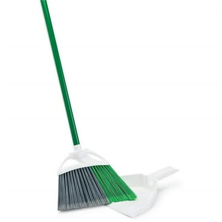 54 in. Commercial Precision Angle Broom with Dustpan, Plastic