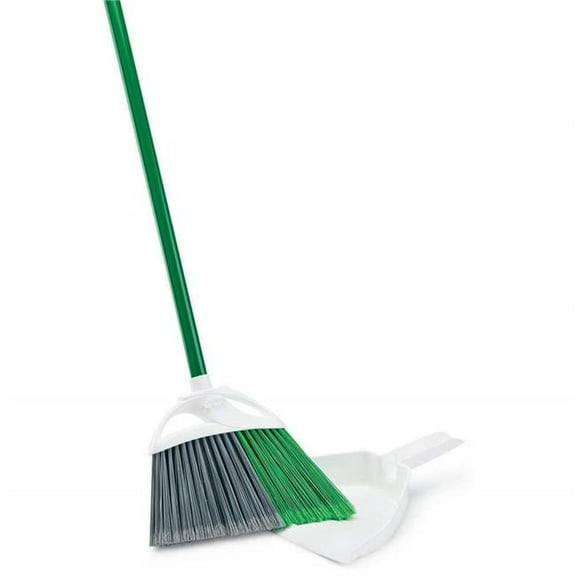 54 in. Commercial Precision Angle Broom with Dustpan, Plastic