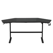 Techni Sport TS911D Gaming Desk with Shelves & Accessory Holder, Black
