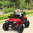thumbnail image 3 of Gymax 12V Enfants Monter sur Camion RC Voiture Motorisée W / Suspension à Ressort & MP3 Rouge, 3 of 10