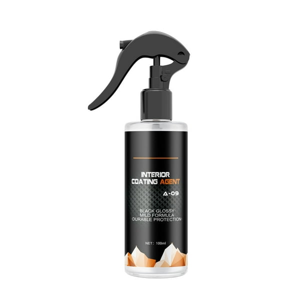 Agente de Reacondicionamiento de Plástico para El Panel de Instrumentos Del Interior Del Automóvil, Cera para Pulir El Tablero, Agente de Reacondicionamiento de Plástico y Cuero (100 Ml)