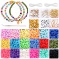 thumbnail image 1 of Bangcool Disc Beads Kit DIY Colorful Funny Casual Bead Jewelry Making Kit Flat Beads Set, 1 of 10