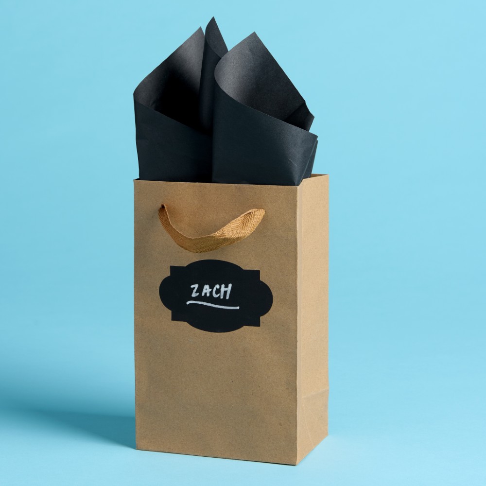 Hello Hobby Small Kraft Gift Bags with Chalk Label, 5.25" x 8.38", 10 Small Favor Bags