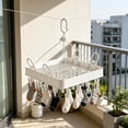 thumbnail image 2 of Btomtd Sock Drying Rack And Household Multi-functional Hanger And Balcony Windproof And Thickened Drying Rack With Multiple Clips, 2 of 6