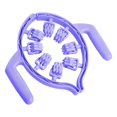 thumbnail image 4 of Rodillo de piernas de 8 ruedas, masajeador anticelulítico, rodillo muscular portátil para la fascia, manual Púrpura, 4 of 9