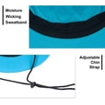 thumbnail image 7 of Muryobao Women Ponytail Sun Hat Wide Brim Summer Shade Hats Outdoor UV Protection Packable Mesh Bucket Cap for Safari Beach Travel Fishing Gardening Hiking Blue, 7 of 7