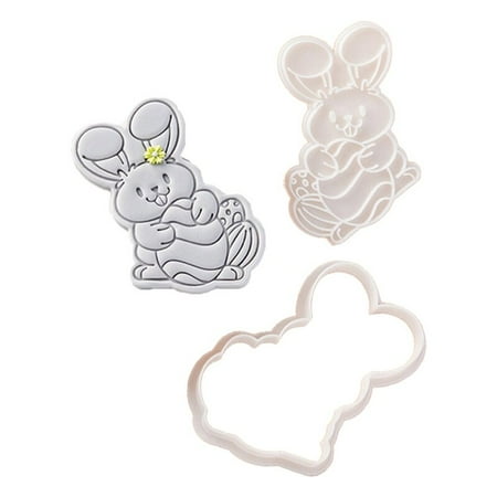 

Pieces Cookie Moulds Cookie Cutters Biscuits Molds Plastic Cookie Stamps Rabbits Egg Shaped Perfec