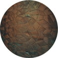 thumbnail image 1 of Ahgly Tapis Rond Lavable en Machine Intérieur Transitionnel Rouge Nuit, 6 Pieds Rond, 1 of 7