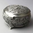 thumbnail image 6 of Sinzyo Round Emboss Alloy Metal Music Box Wind Up Movement Musical Boxs for Christmas/Birthday/Valentine's Day Gift ( Tune ; You are My Sunshine ), 6 of 7