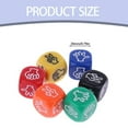 KUOZHUOW 12Pcs Finger Guessing Game Dice 6 6 Colors 20mm Rock Paper