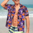 thumbnail image 7 of Susaid Halloween Black Cats Print Short Sleeve Shirts Button Down Casual Shirts Summer Beach Aloha Button Down Short Sleeve for Men ,, 7 of 7
