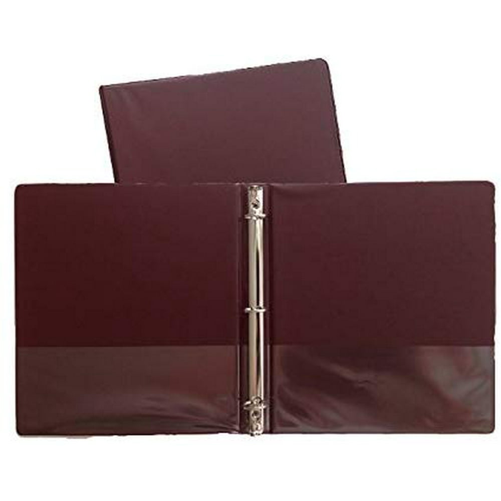 Maroon Vinyl Standard 3Ring Binders, 1Inch, for 8.5" x 11" Sheets