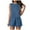 Blue, variant on TTUHYWXI Summer 2 Piece Sets for Women Sleeveless Tank Top Matching Shorts Sets Trendy Striped Sweatsuits Vacation Beach Outfits (Orange, L)