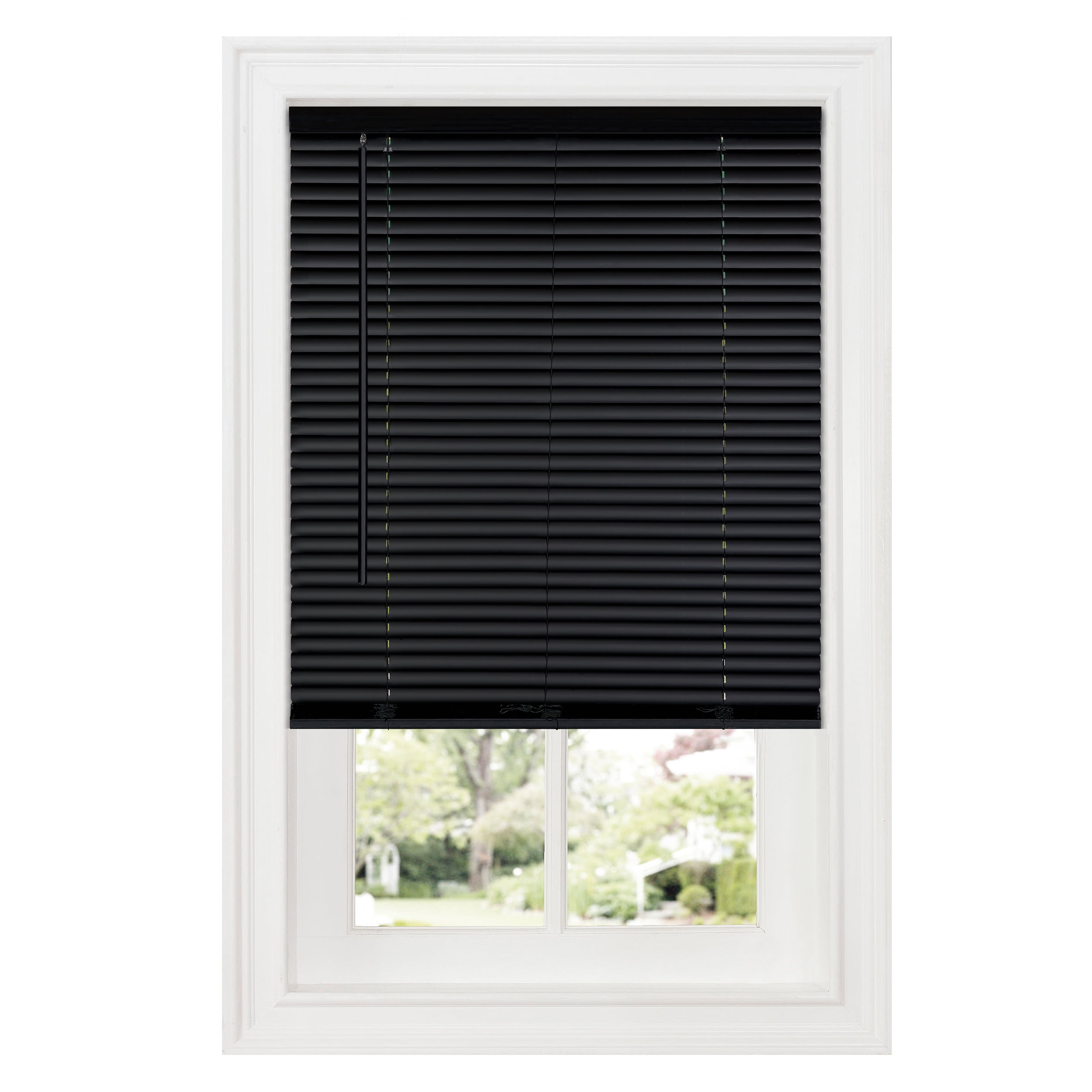 White 35 Wide x 64 Long Classic Touch Cordless 1 Light Filtering Mini Blind