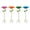 multicolor, variant on POLISE Spaces Vibrant Flower Metal Bird Feeder Garden Stake Weatherproof Decorative Feeding Station with 5 Prong Ground Stake for Outdoor Yard Lawn Or Patio Use