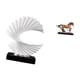 thumbnail image 5 of Estatua de caballo ondulado, figura abstracta de resina, adorno artístico para dormitorio, sala de estar, escritorio, estantería, decoración del hogar, 5 of 8