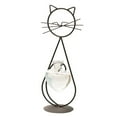 thumbnail image 3 of Cheers US Cat Glass Planter Vase Holder, Plant Terrarium, Propagation Station, Metal Stand for Hydroponics Plants Home Garden Wedding Decoration Outdoor Planter Ideas Modern Creative, 3 of 7