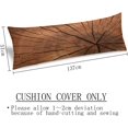 thumbnail image 2 of Rustic Wood Body Pillow Cover, 20"x54", Brown Microfiber Polyester, 2 of 6