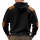 thumbnail image 5 of pstuiky camisa de manga larga para hombre, Sudadera con capucha y manga larga a cuadros con bloques de color para hombre Tops de hombre l, 5 of 5