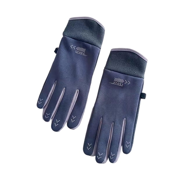 Guantes de Invierno Hombres 24.5x9.5cm / 9.65x3.74In Guantes de Conducción Hombres Beige Grueso Caliente Pantalla Táctil Guantes Térmicos para el Clima Frío