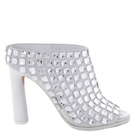 

Burberry Ladies Lightwell Crystal Peeptoe Mules Brand Size 39 ( US Size 9 )