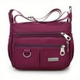 thumbnail image 3 of JUYGO Multi-pocket crossbody bag for women, nylon, shoulder messenger travel handbag with adjustable strap, 3 of 6