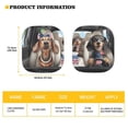 thumbnail image 7 of Binienty Dachshund Windshield Sun Shades Funny Dog Auto Sunshade Front Windshield Vehicle Accessories for SUV Truck Sedan Automotive Interior Sun Protection Visors 2 Pack, 7 of 7