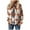 Grey, variant on Women's Fleece Jacket Vintage Aztec Print Long Sleeve Snap Button Down Shacket Casual Fall Winter Coats with Pocket Blue, XXL